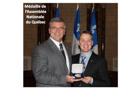 Médaille de l'Assemblée Nationale du Québec